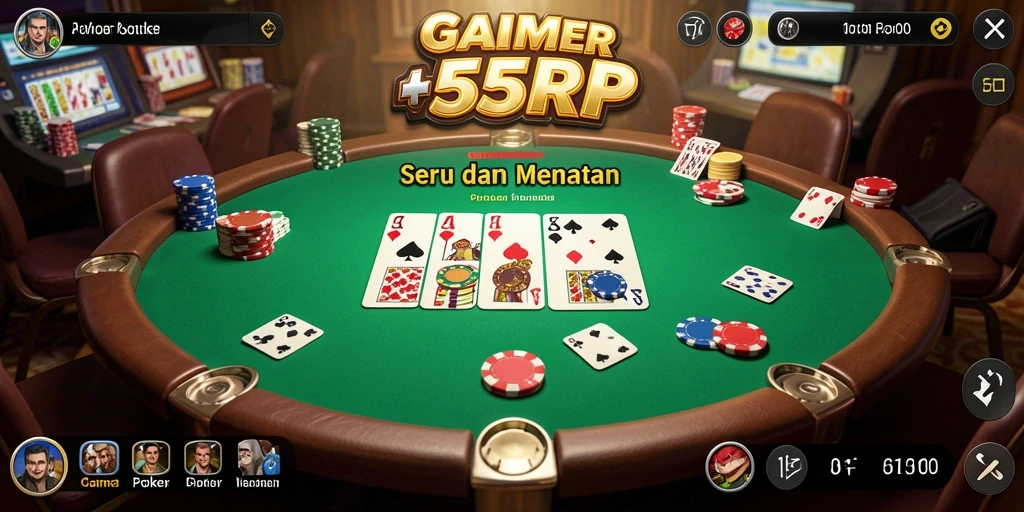 Tampilkan gameplay Poker yang menarik di 55RP.