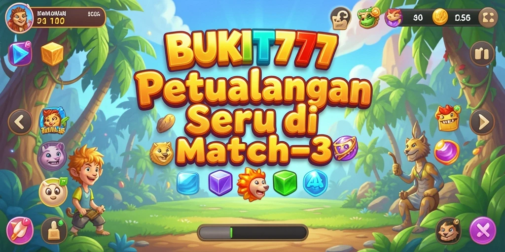 Tampilan gameplay BUKIT777 yang seru dan penuh warna.