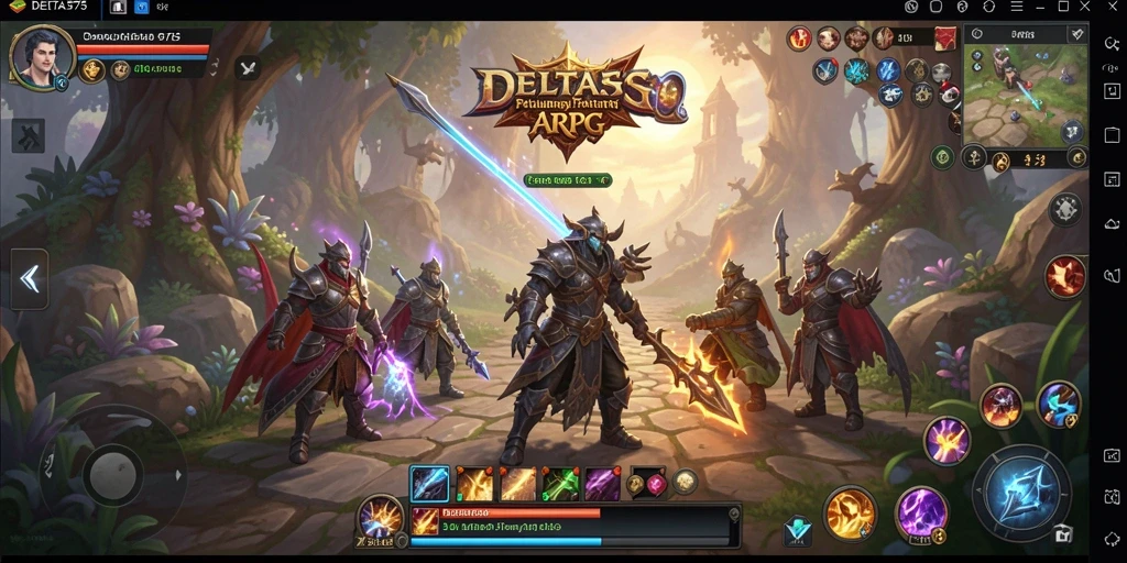 Tampilan gameplay DELTA575 dengan aksi ARPG yang seru.