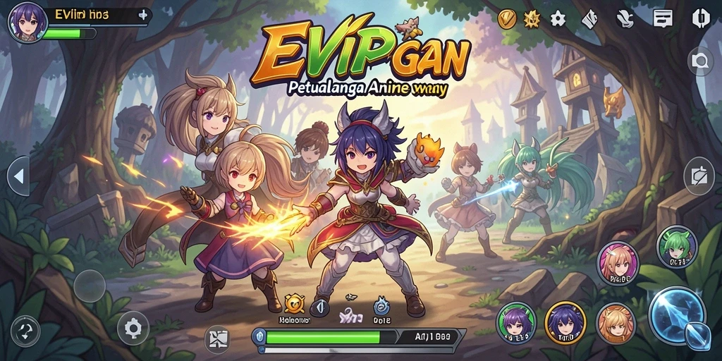 Tampilan gameplay <strong>EVIP3</strong> yang penuh aksi dan petualangan.