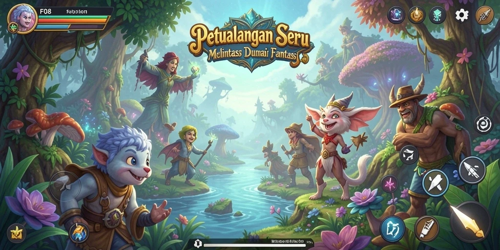Tangkap momen seru dalam gameplay F08 saat menjelajahi dunia petualangan.