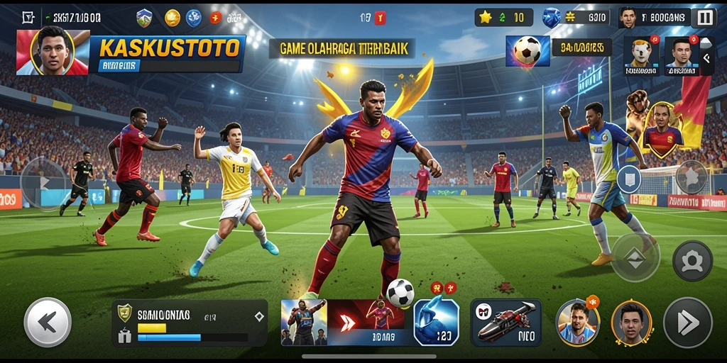 Tampilan screenshot KASKUSTOTO yang menampilkan aksi seru dalam permainan olahraga.