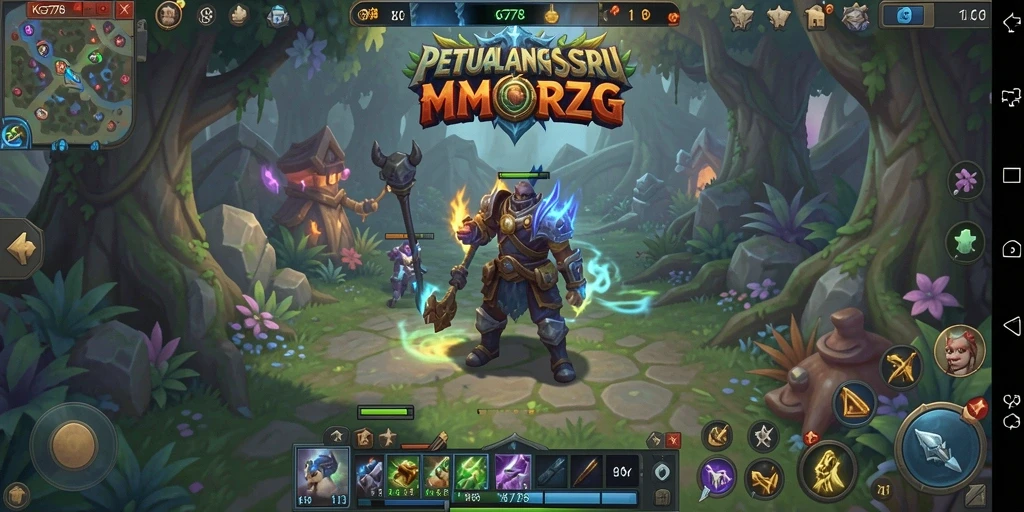 Gameplay menakjubkan dalam petualangan MMORPG.