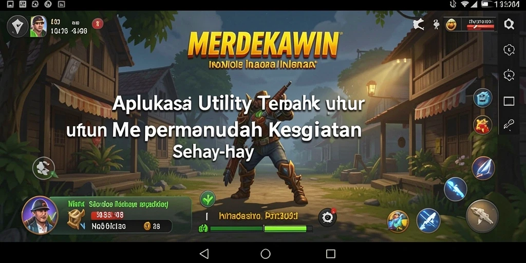 Screenshot dari aplikasi MERDEKAWIN menampilkan fitur pengaturan aktivitas yang efisien.