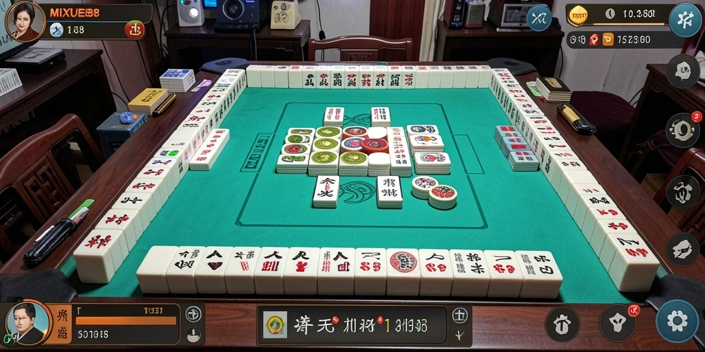 Tampilan menarik dari gameplay <strong>Mahjong</strong> di MIXUE88.
