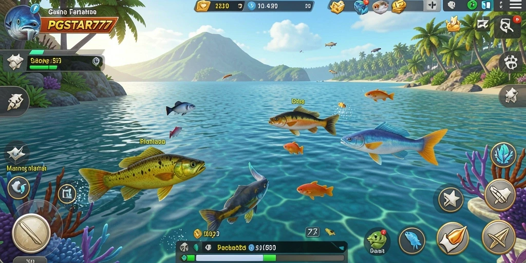 Screenshot PGSTAR777 menampilkan aksi seru saat memancing dengan grafik yang menakjubkan.