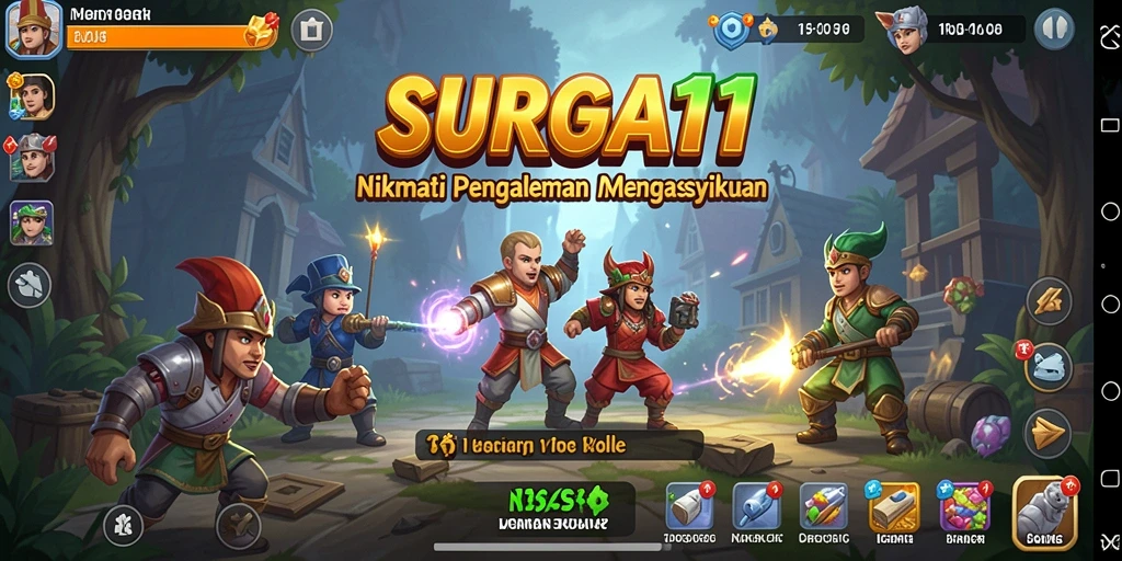 Tampilan gameplay SURGA11 yang menarik dan interaktif.