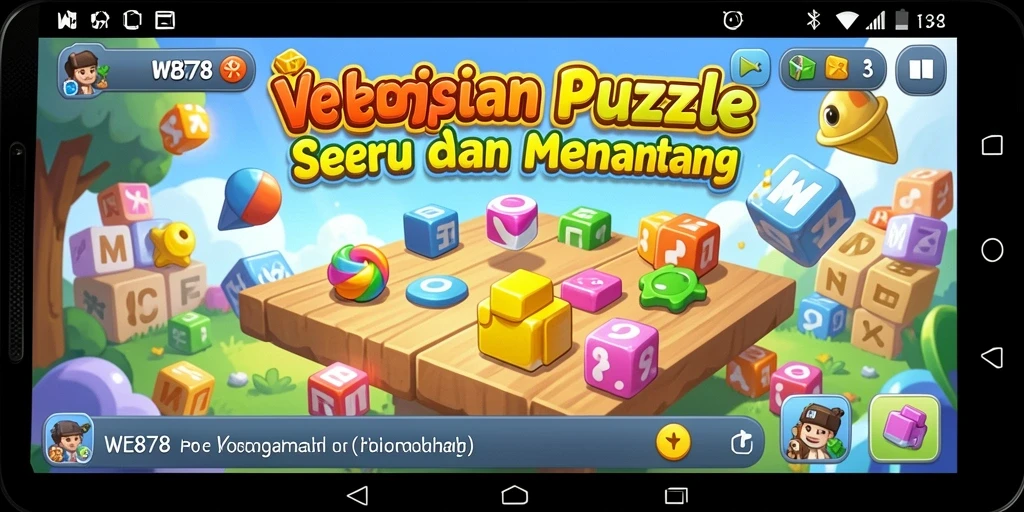 Tangkapan layar WE878 menampilkan gameplay puzzle yang menarik dan penuh tantangan.